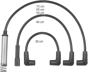 ZEF581 BERU Комплект проводов зажигания
