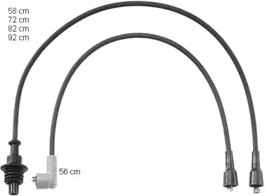 ZEF788 BERU Комплект проводов зажигания