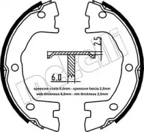 53-0097 METELLI Комплект тормозных колодок, стояночная тормозная система