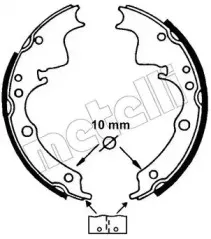 53-0109 METELLI Комплект тормозных колодок