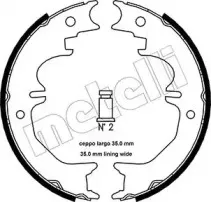 53-0441 METELLI Комплект тормозных колодок, стояночная тормозная система