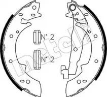 53-0475 METELLI Комплект тормозных колодок
