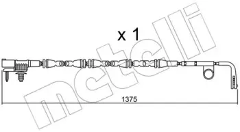 SU.315 METELLI Сигнализатор, износ тормозных колодок