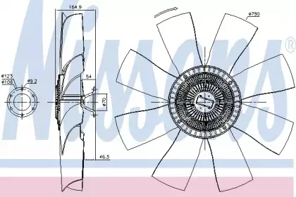 86026 NISSENS Вентилятор, охлаждение двигателя
