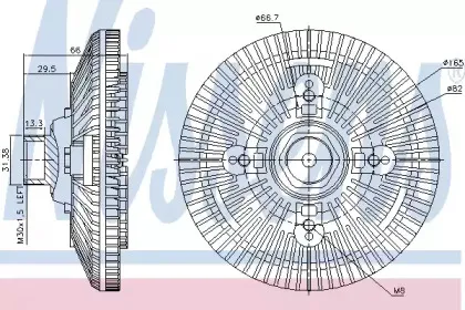 86036 NISSENS Сцепление, вентилятор радиатора