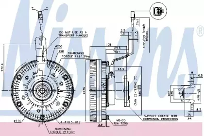 86079 NISSENS Сцепление, вентилятор радиатора