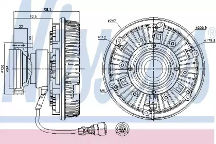 86081 NISSENS Сцепление, вентилятор радиатора