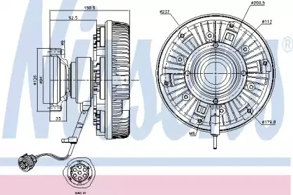 86094 NISSENS Сцепление, вентилятор радиатора