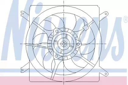 85002 NISSENS Вентилятор, охлаждение двигателя