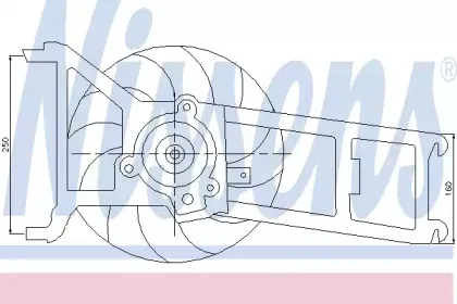 85023 NISSENS Вентилятор, охлаждение двигателя