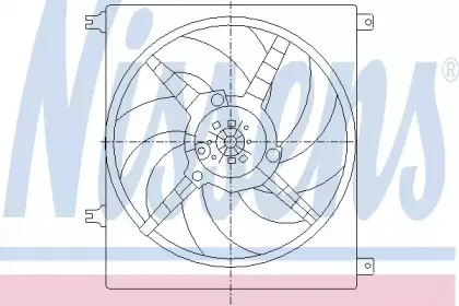 85025 NISSENS Вентилятор, охлаждение двигателя