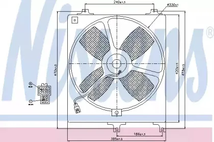 85069 NISSENS Вентилятор, охлаждение двигателя