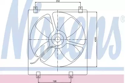 85071 NISSENS Вентилятор, охлаждение двигателя