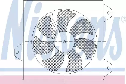 85099 NISSENS Вентилятор, охлаждение двигателя