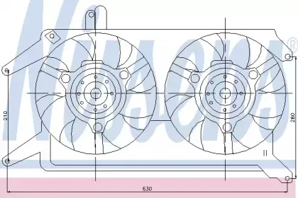 85116 NISSENS Вентилятор, охлаждение двигателя