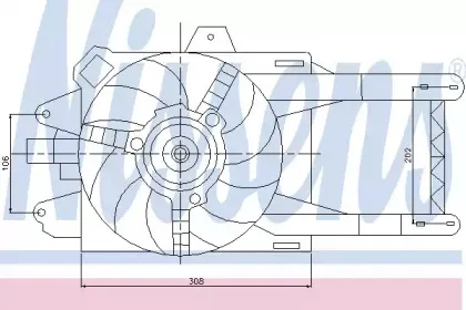 85117 NISSENS Вентилятор, охлаждение двигателя