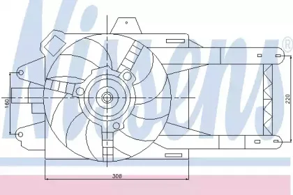 85118 NISSENS Вентилятор, охлаждение двигателя