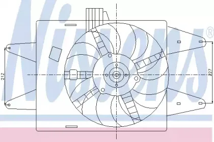 85133 NISSENS Вентилятор, охлаждение двигателя