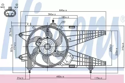 85137 NISSENS Вентилятор, охлаждение двигателя