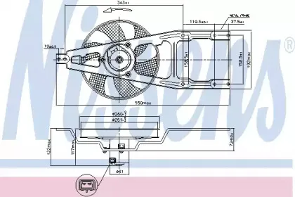 85139 NISSENS Вентилятор, охлаждение двигателя
