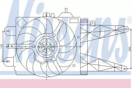 85158 NISSENS Вентилятор, охлаждение двигателя