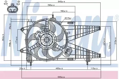 85160 NISSENS Вентилятор, охлаждение двигателя
