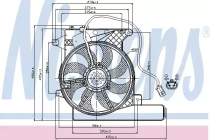 85202 NISSENS Вентилятор, охлаждение двигателя