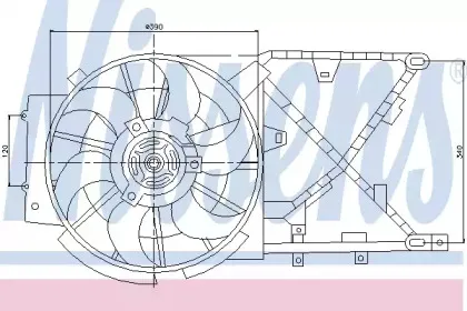85210 NISSENS Вентилятор, охлаждение двигателя