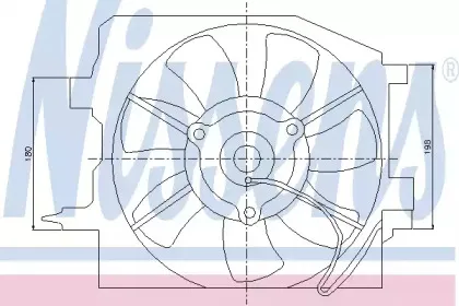 85225 NISSENS Вентилятор, охлаждение двигателя