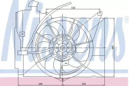 85227 NISSENS Вентилятор, охлаждение двигателя