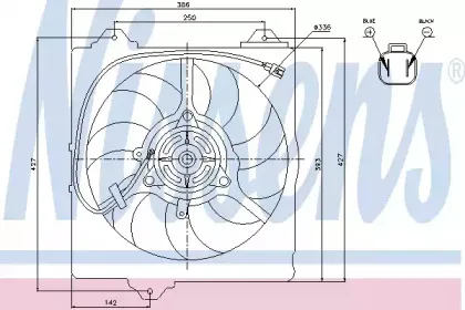 85242 NISSENS Вентилятор, охлаждение двигателя