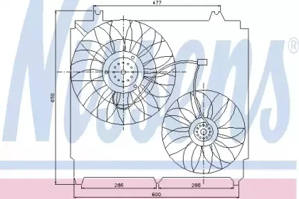 85271 NISSENS Вентилятор, охлаждение двигателя