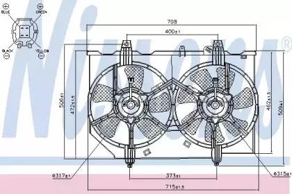 85279 NISSENS Вентилятор, охлаждение двигателя