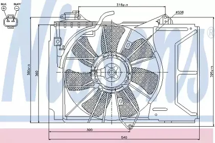 85329 NISSENS Вентилятор, охлаждение двигателя