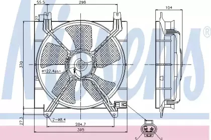 85353 NISSENS Вентилятор, охлаждение двигателя