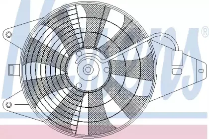 85375 NISSENS Вентилятор, конденсатор кондиционера