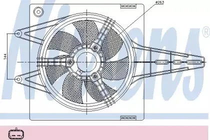 85427 NISSENS Вентилятор, охлаждение двигателя