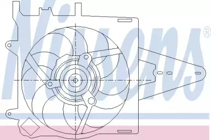 85437 NISSENS Вентилятор, охлаждение двигателя