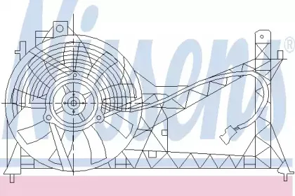 85445 NISSENS Вентилятор, конденсатор кондиционера
