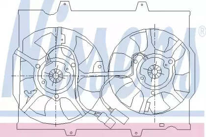 85446 NISSENS Вентилятор, охлаждение двигателя