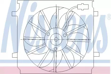 85452 NISSENS Вентилятор, охлаждение двигателя