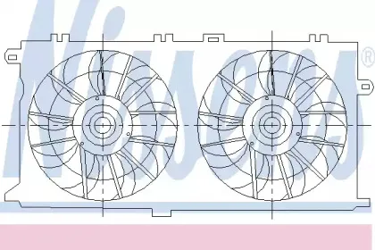 85465 NISSENS Вентилятор, охлаждение двигателя