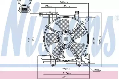 85493 NISSENS Вентилятор, охлаждение двигателя