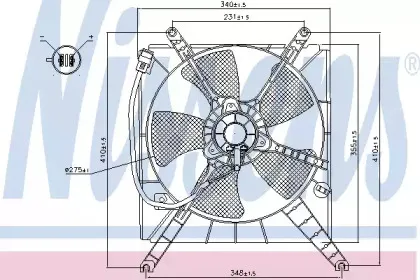85496 NISSENS Вентилятор, охлаждение двигателя