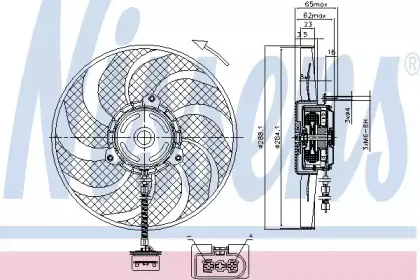 85541 NISSENS Вентилятор, охлаждение двигателя