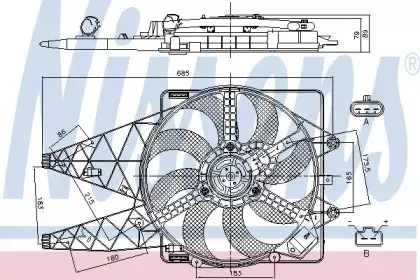 85569 NISSENS Вентилятор, охлаждение двигателя