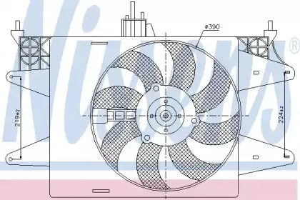 85571 NISSENS Вентилятор, охлаждение двигателя