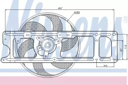 85597 NISSENS Вентилятор, охлаждение двигателя