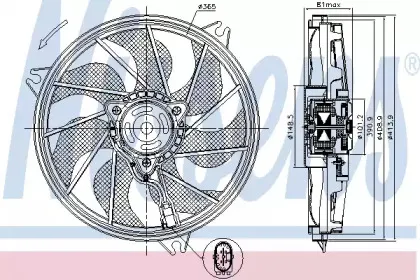 85607 NISSENS Вентилятор, охлаждение двигателя