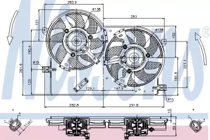 85696 NISSENS Вентилятор, охлаждение двигателя